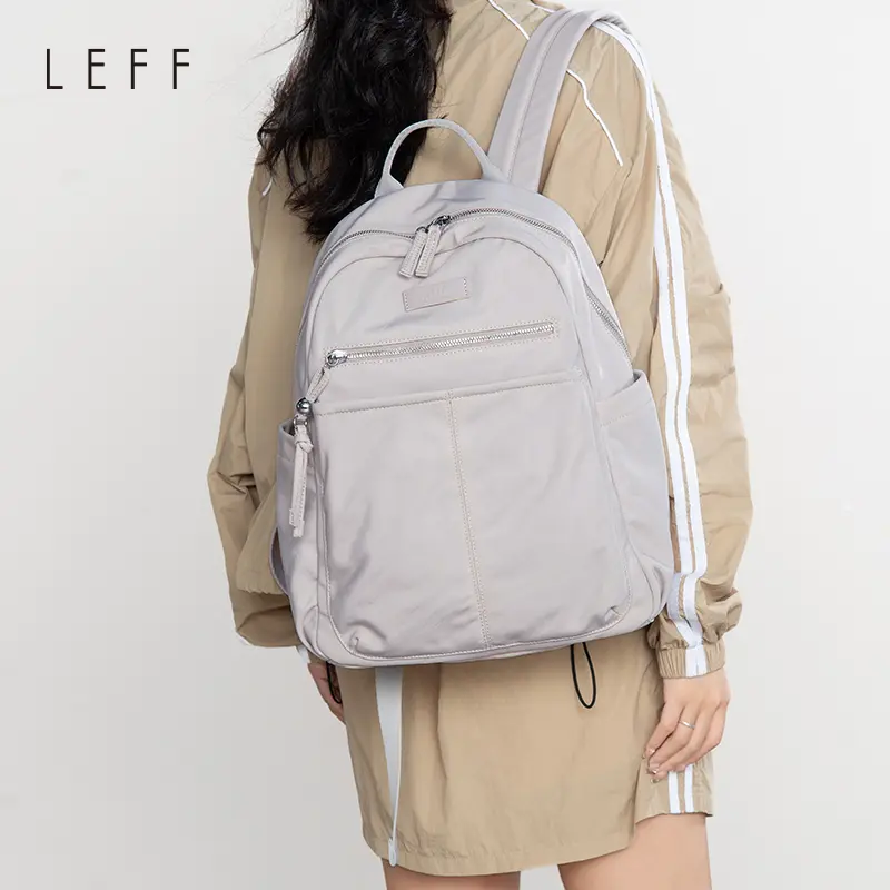 LEFF Casual Women's Backpack 2026 New Model College Student School Bag Niche Lightweight Commuting Travel Bag
