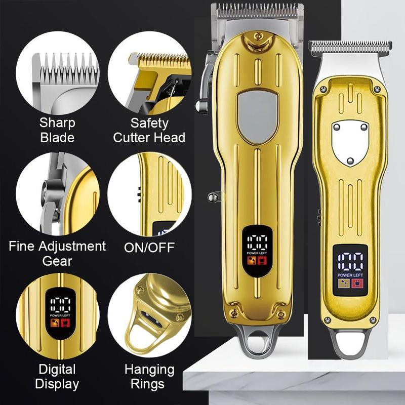 4 in 1 Hair Cutting Grooming Kit, 1 Set Professional Diffuser Hair Clippers and Shaver Set, Cordless Beard Trimming for Men, Rechargeable Barber Clippers Set, USB Rechargeable, Hair Trimmer Set