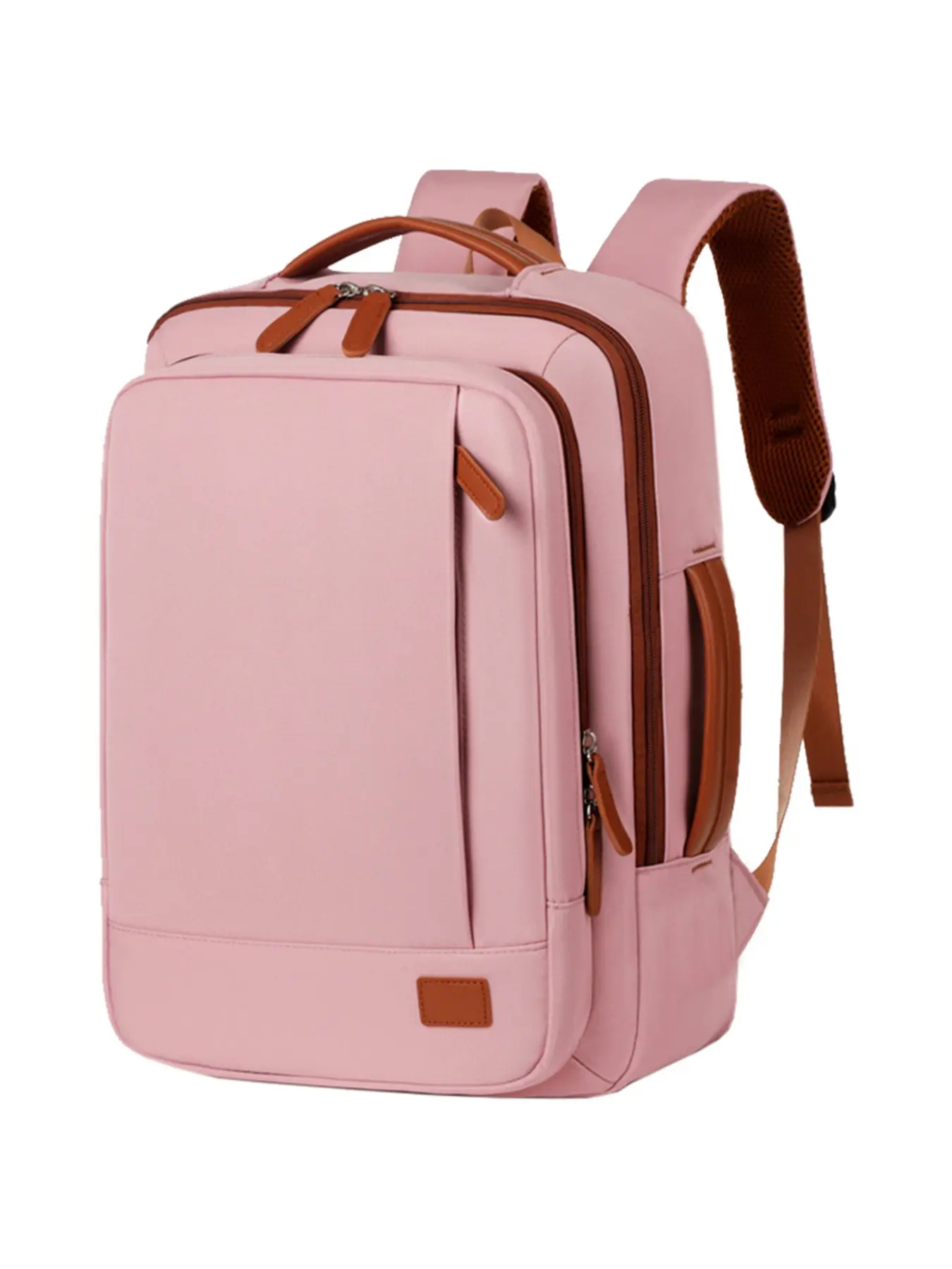 Large capacity backpack with laptop compartment, travel school bag, adjustable shoulder straps and handle design, backpack/shoulder bag | stylish design, travel backpack, large capacity commuter bag