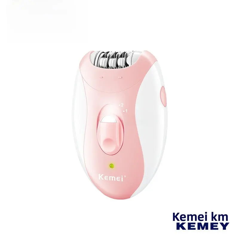 Kemei KM-189B Electric Hair Removal Device Waterproof Private Trimmer Portable Epilator Shaver for Body Facial Bikini Line Skin Care Collagen PDRN Korean Skincare Set
