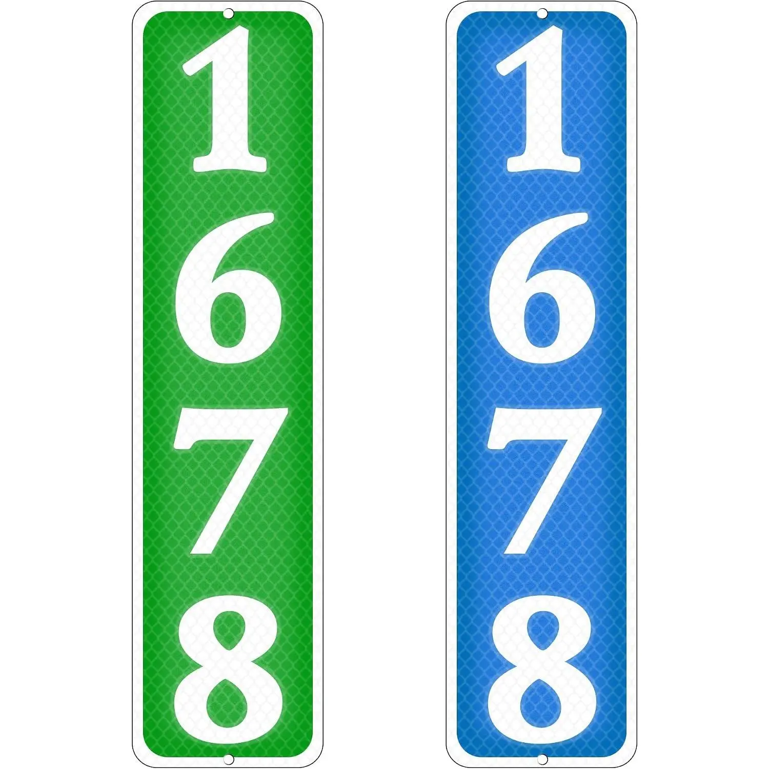 Custom 911 Reflective Address Sign - Vertical 10"x3.15" Full Color, Optional Double-Sided Printing, Heavy-Duty Aluminum Home Decor, Waterproof Outdoor Plaque for Porch, Mailbox