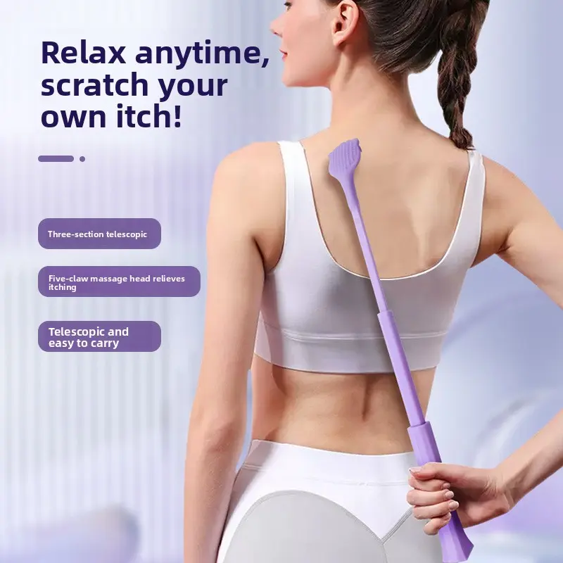 Retractable back scratcher for home use, an ingenious tool for scratching itches