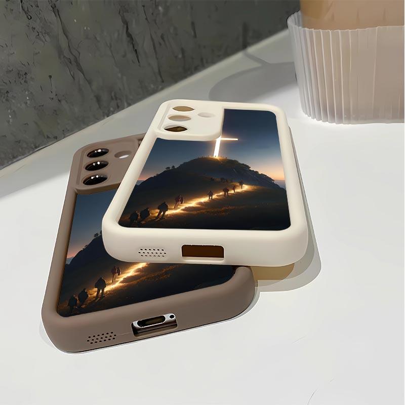 Cross Pattern Soft&Flexible TPU Silicone Phone Case For Galaxy S26 Ultra S25 Edge S24 FE S23 S22 S21 Plus A13 A14 A15 A16 A17 A33 A34 A35 A36 A52 A53 A54 NOTE20 Durable|Shockproof|Full Camera Protection|Anti-Fingerprint