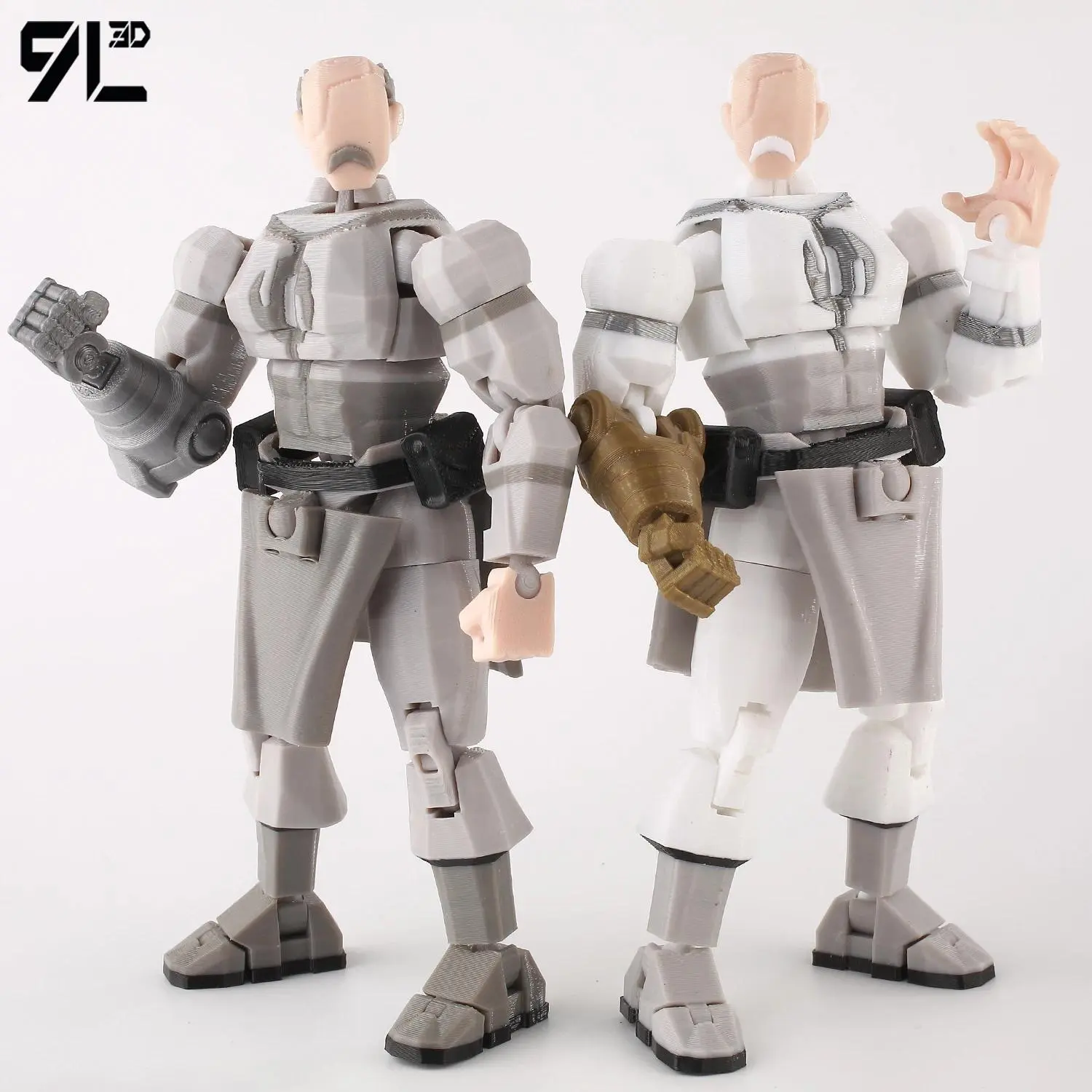 9L3D Dummy13 Lucky13 Conquest Action Figure Invin-cible Model Full Body Movable Toy Multi-Jointed Movable Robot 3D Printed Decor