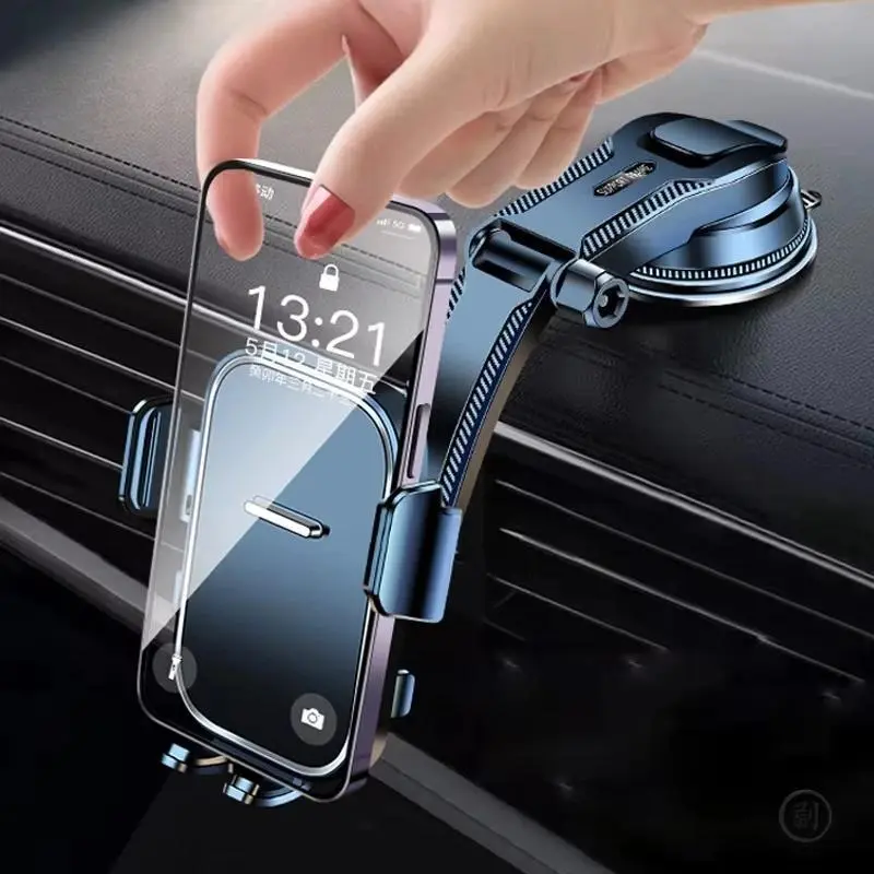 GPS Navigation Car Phone Bracket - Universal Dashboard Windshield Desk Hanging Cellphone Stand