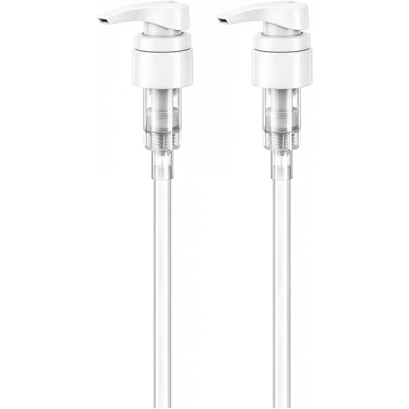 Shampoo/Conditioner Dispenser Pump for Bottles, Leak Proof, Pump Top Fits 1 L/33.8 oz Bottles, 28/410  Size, (White - Pack of 2)