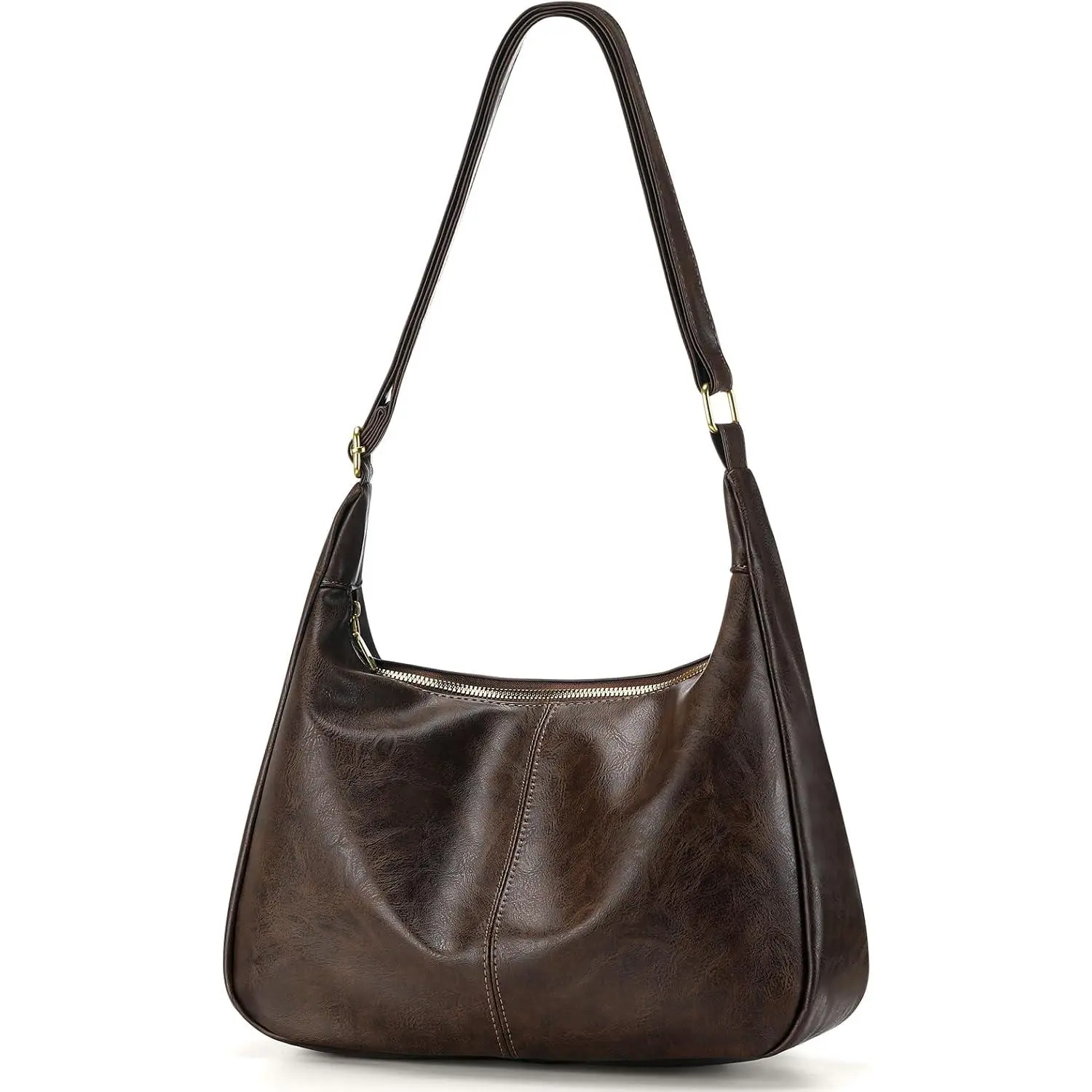 Hobo Bag for Women Leather Slouchy Bag Ultra Soft  Bag |  Bag Trendy Everyday Handbag Leather Vegan Purse Adjustable Crossbody Bag