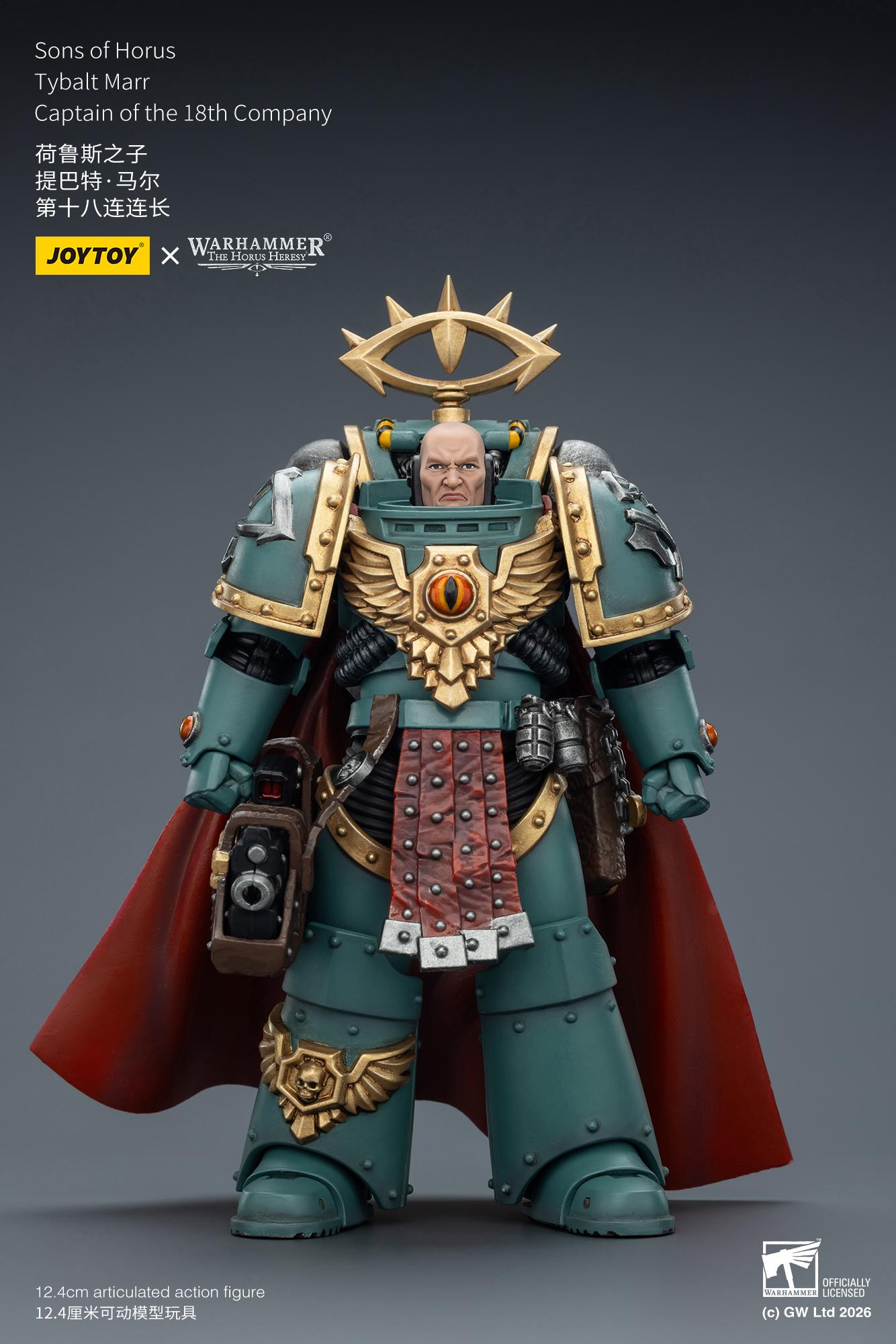 JOYTOY Warhammer "The Horus Heresy" 1/18 Action Figures Sons of Horus Tybalt Marr Captain of the 18th Company