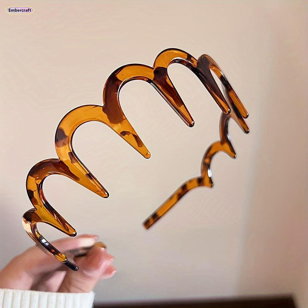 Black Twist Headband for Women, Non Slip Braided Hairband with Gold Bead Chain, Soft Mesh Fabric Headband for Spring Summer, Volumizing Fashion Hair Accessory for Daily Wear, Makeup, Party and Travel