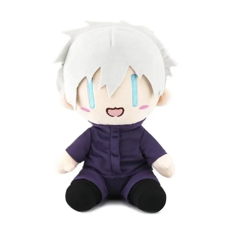 Jujutsu Kaisen Sitting Chibi Plush Complete Set, 6Pcs Soft Anime Character Stuffed Dolls, Collectible Plushie Gift for Fans