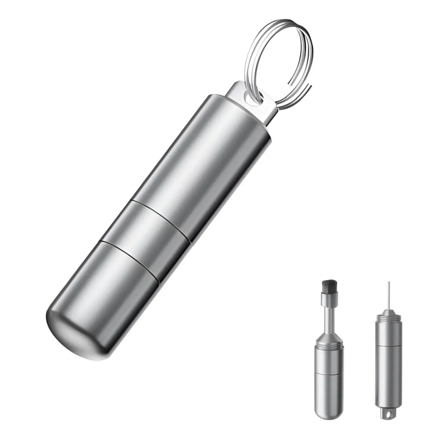 2-in-1 SIM Card Tray Removal Tool with Cleaning Brush, Portable Keychain Design SIM Ejector Pin Tool for iPhone,iPad,Samsung Galaxy,Smart Phone/Tablet and More