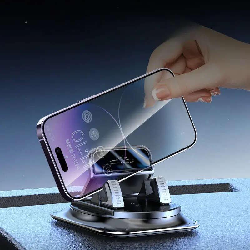 Car Phone Holder Dashboard Mount, One-Hand Operation, Stable Non-Slip, Universal Smartphone Stand, Compatible with GPS Navigation, Suv, Truck