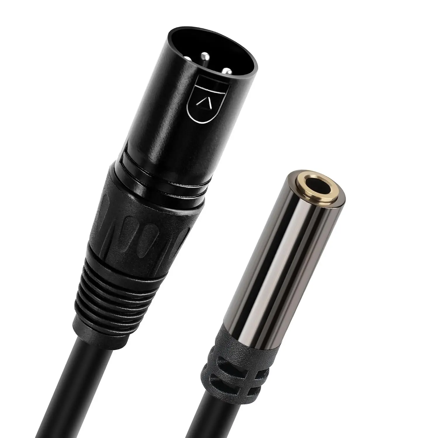 XLR Male to 3.5mm Female  Adapter, 2  TRS Stereo Balanced Connector Converter, 3-Pin (1/8 Inch)