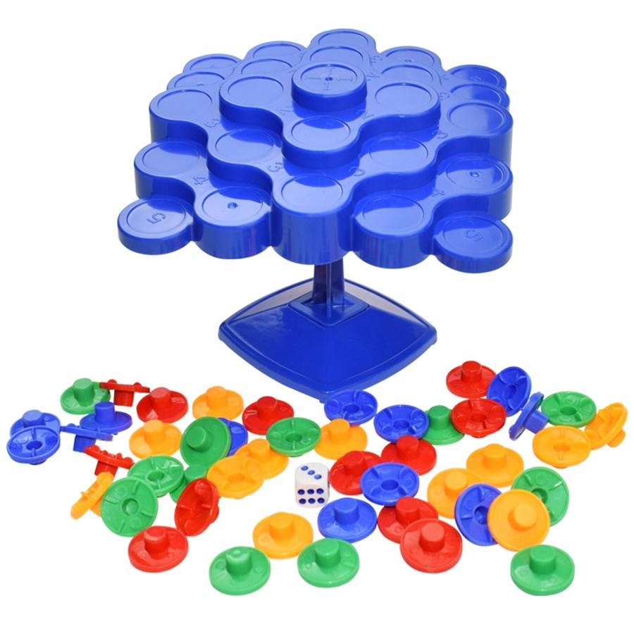 Balance Stack & Play Puzzle Toy, 1 Set Leisure Parent-child Interactive Game, Educational Stacking Desktop Toy, Festival Party Toy, Colorful Stacking Blocks