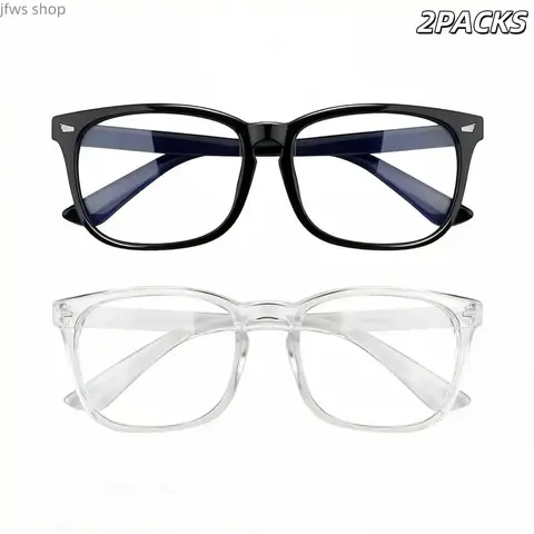 Unisex Blue Light Blocking Computer Eyeglasses - HD Anti-Reflective Polycarbonate Lenses, Lightweight, Durable, Fashionable Sports & Outdoor Eyewear for Gaming, Work
