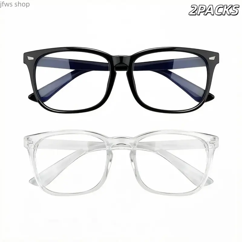 Unisex Blue Light Blocking Computer Eyeglasses - HD Anti-Reflective Polycarbonate Lenses, Lightweight, Durable, Fashionable Sports & Outdoor Eyewear for Gaming, Work