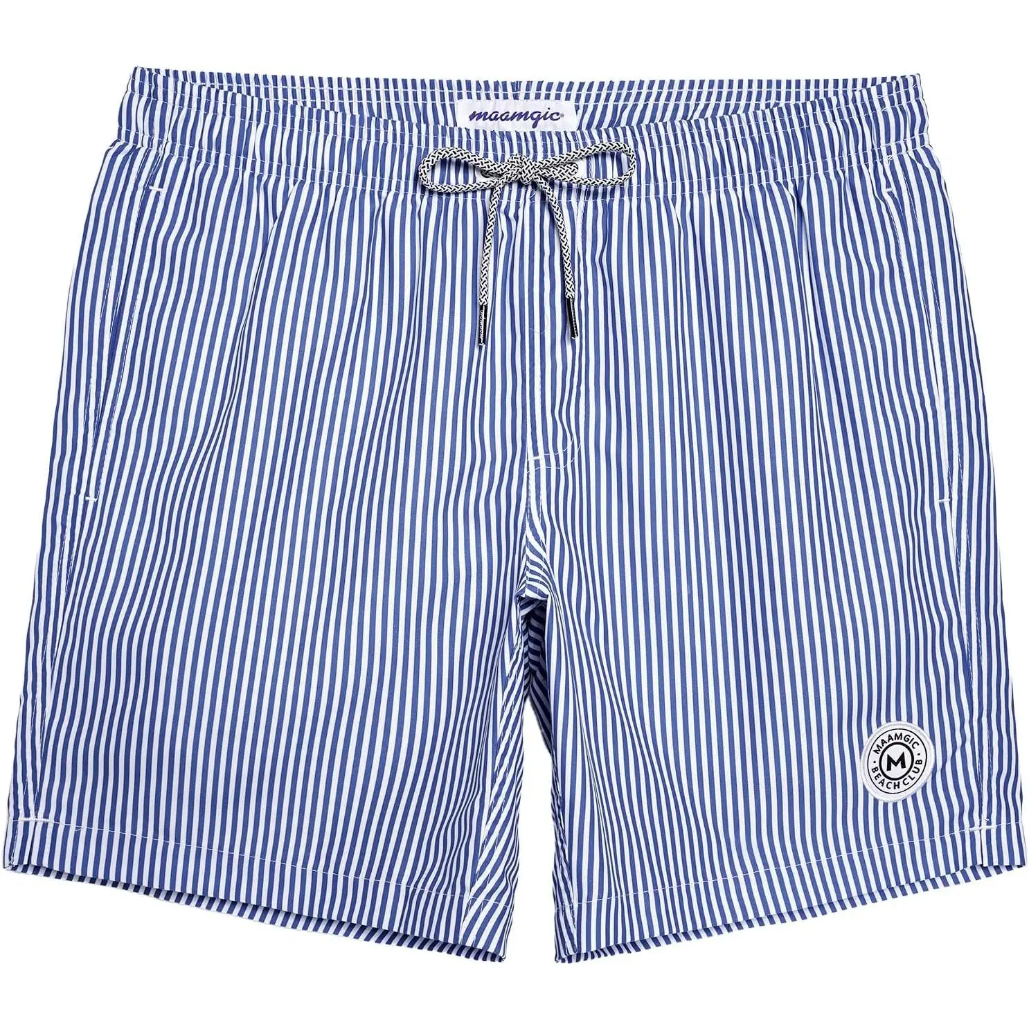 Maamgic Men's Quick-Dry Swim Trunks with Mesh Lining, Funny Prints, 7-Inch Bathing Suits for Men
