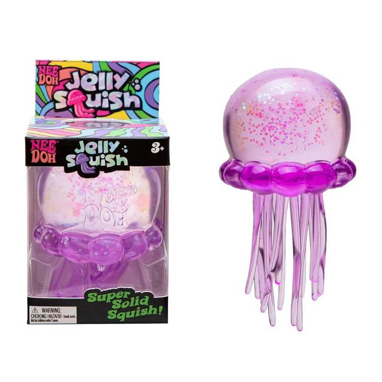 Cute Mochi Jellyfish Squeeze Toy – Soft & Sticky Stress Relief for Relaxing Anywhere, Non‑Edible