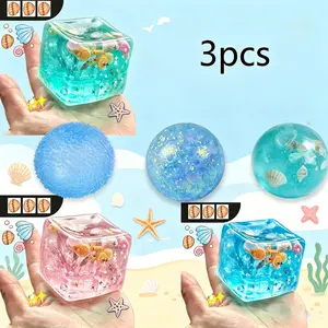 3-Piece Malt Sugar Stress Relief Fidget Set, Creative Slow-Return Squishy Toys, Pressure Ball, Party Gift, Relaxing Sensory Play