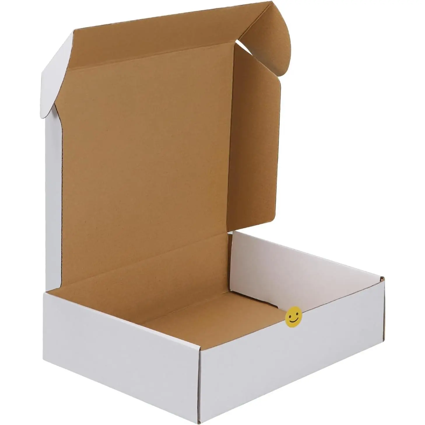 12x9x4 inches Shipping Boxes Set of 1, White Corrugated Cardboard Mailer Box for Packing, Mailing, Small Business