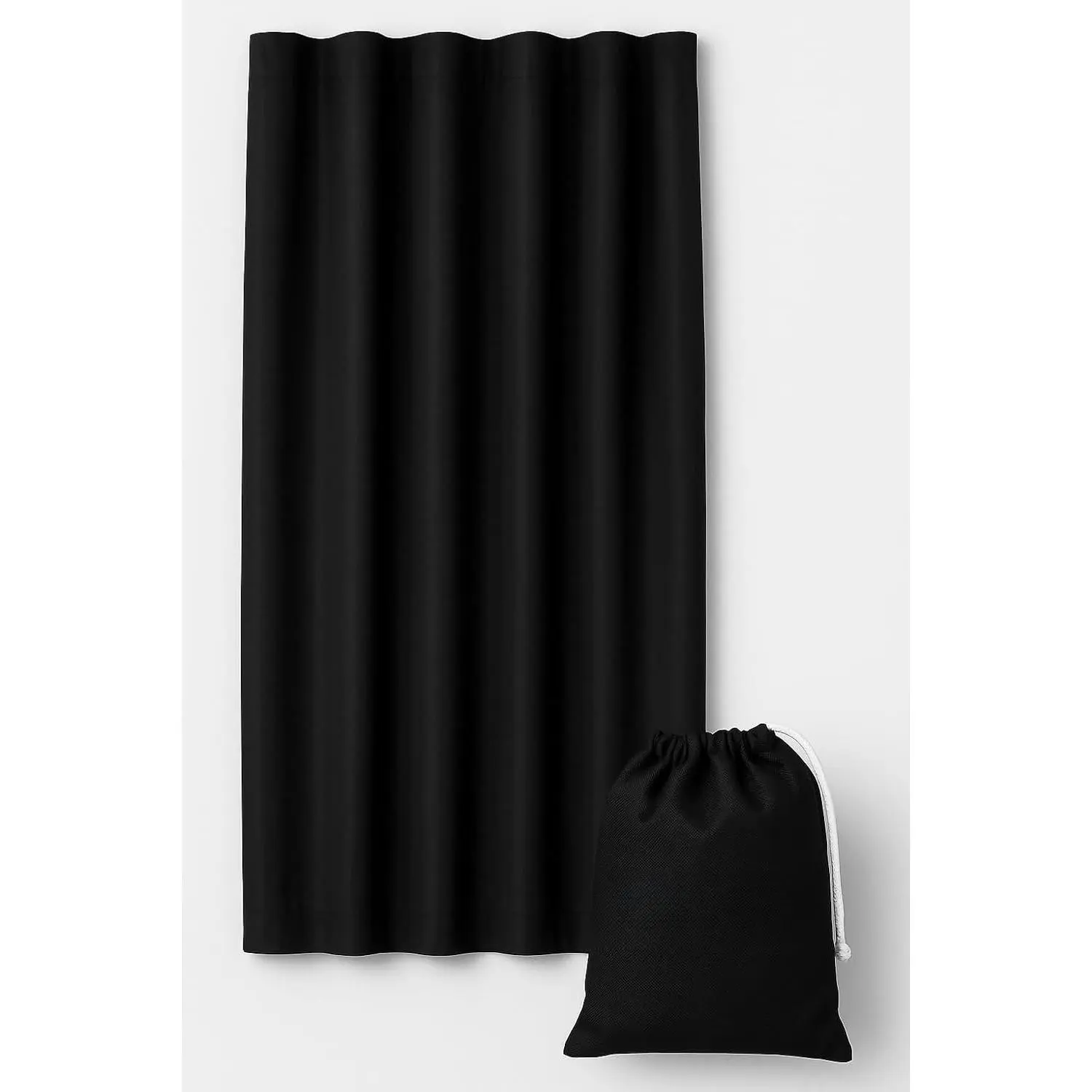 Anywhere Portable Blackout Curtain/Adjustable Blackout Shades/Temporary Blackout Blinds with Suction Cups for ,  Bedroom or Travel Use,Black,1 pc W51xL71Inch(130X180cm)