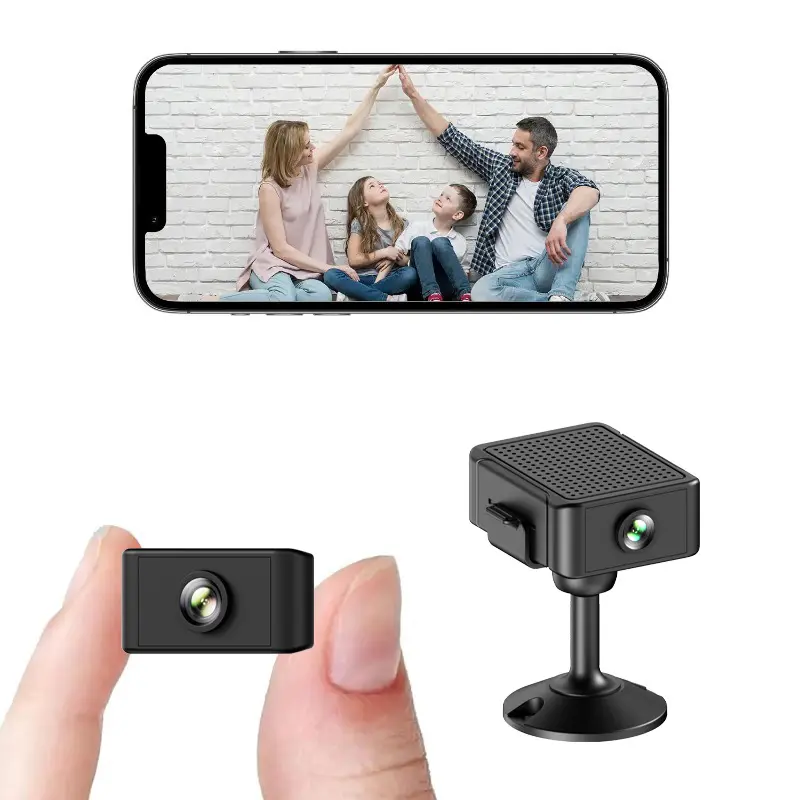 Mini WiFi Security Camera, Home Surveillance Camera, 4K HD Night Vision, USB Powered, Smart Ai Motion Detection, iOS Android APP, No Installation Needed, Wireless Nanny Cam, WiFi Indoor Camera