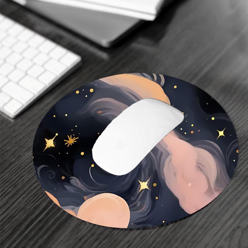 Fantasy Galaxy Pattern Mouse Pad, Large Mouse Pad, Non-slip Rubber Base Mousepad, Desk Keyboard Mat for Home Office Game Room, Desk Accessories, Desk Gadgets
