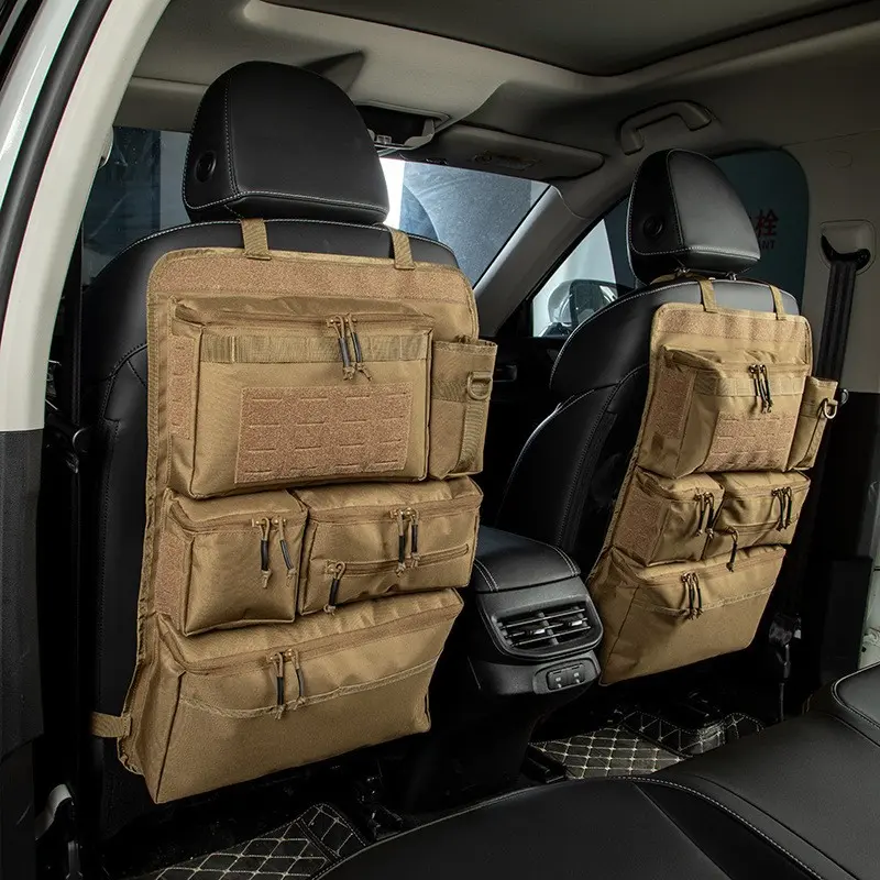 Tactical Hanging Car Rear Seat Storage Bag, Large Capacity Luggage Organizer Bag, Multi-Pocket Multifunctional Storage Pouch For Outdoor Camping Travel Multi-Scene Use