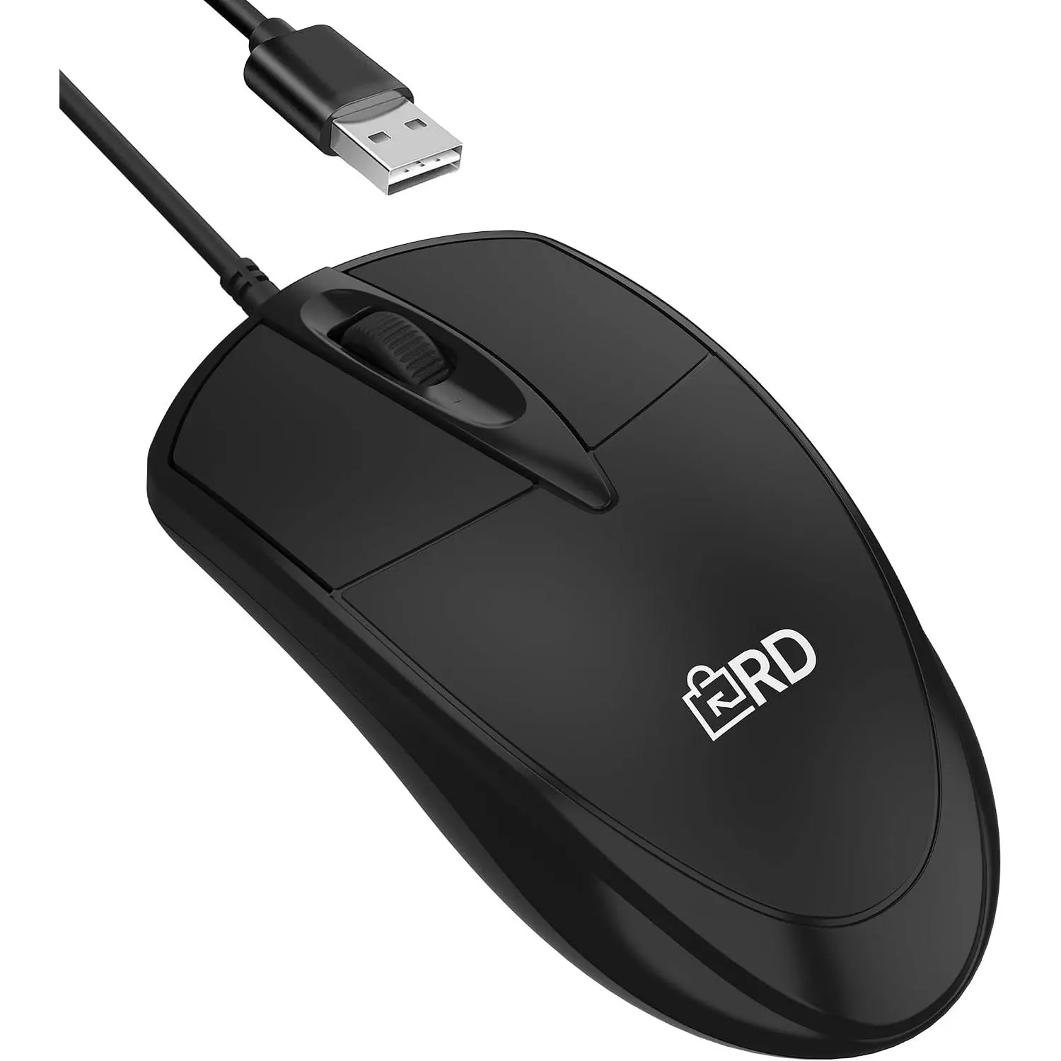 3-Button USB Wired  | High-Precision Optical  | Durable for Desktop & Laptop | Black