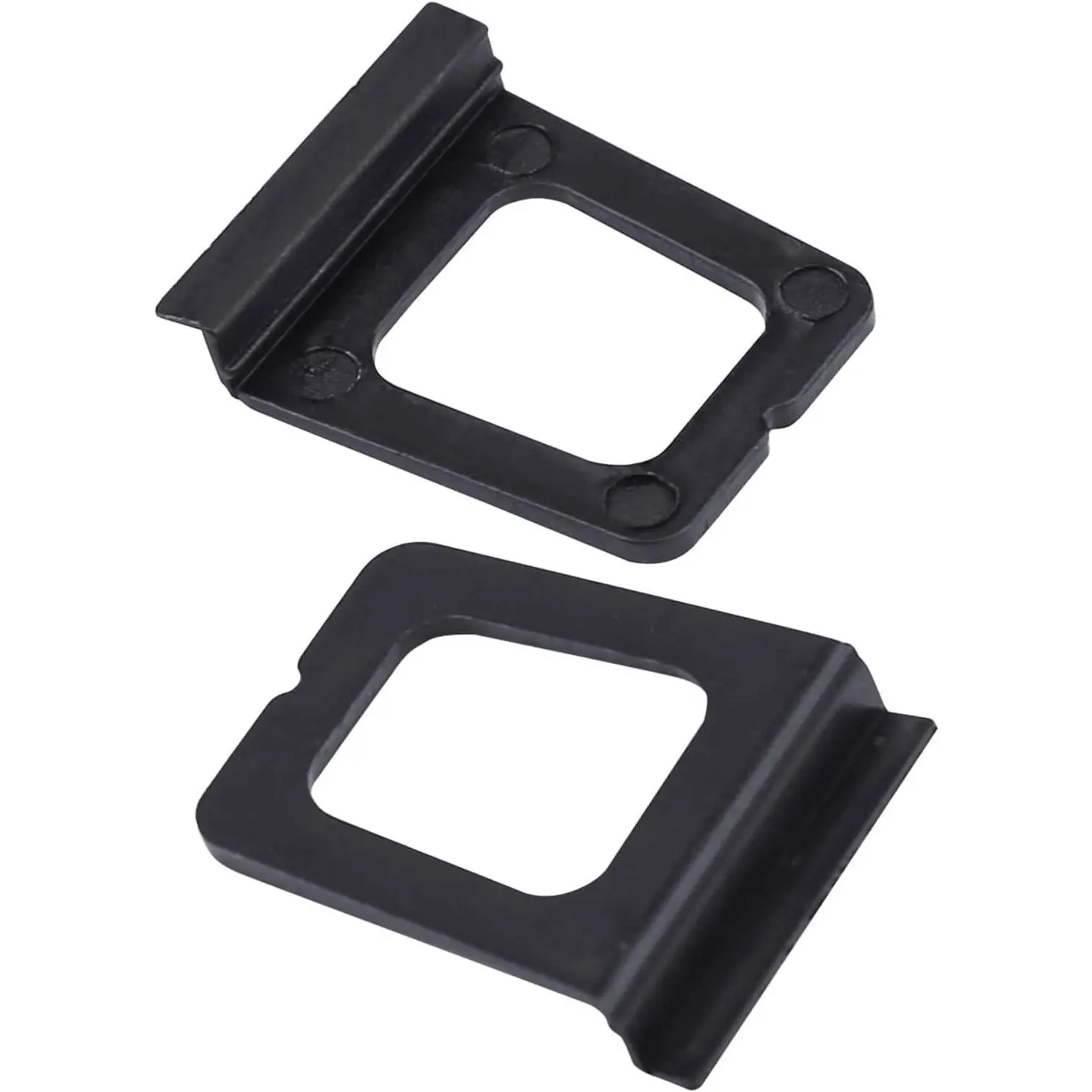 30 Pack Window Screen Pull Tab, Window Screen Lift Plate  Part Flat Spline  Pull Plate Clamp, Black