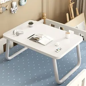 1PC Multi functional folding small table, can be used as a bed computer desk, student study desk, dormitory writing desk, lightweight and portable, suitable for household stalls, simple and stable, does not take up space, and is a versatile desktop item