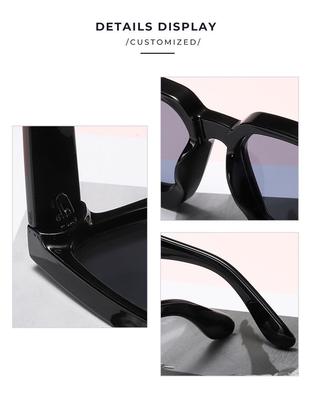 3 Pack Whole Luxury Premium Designer Black Square Sunglasses for Men & Women