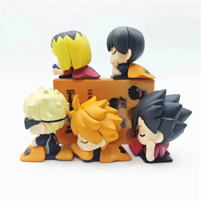 Haikyuu!! Sleep Series Mini Anime Figure Hinata Shoyo Kei Tsukishima Kozume Kenma Tetsurou Kuroo Collectible Model Toys