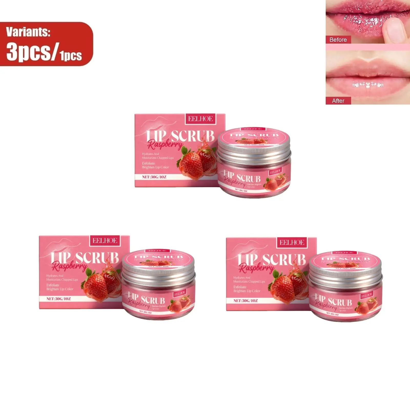 Lip Scrub For Daily Lip Care, Hydrating Formula Delivers Natural Plump & Glossy Finish, Soften Lips, Lightweight Non‑Sticky Gentle Lip Exfoliating Treatment