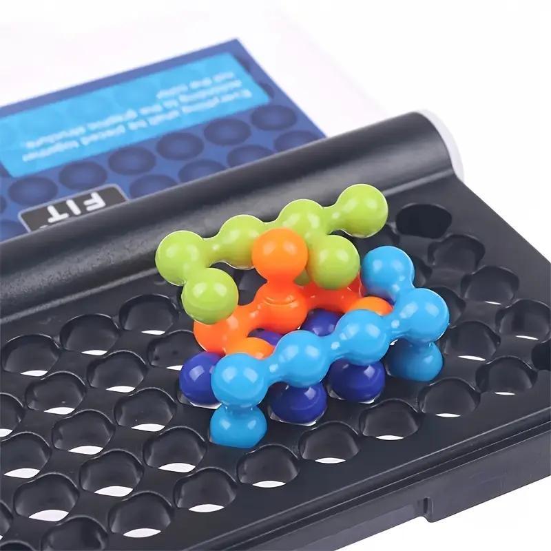 3D Puzzle Logic Space Toy, Colorful Beads Game, DIY Brain-Training Educational Toy for Kids, Birthday Gift, Montessori Puzzles Gift #GLOBAL PICKS