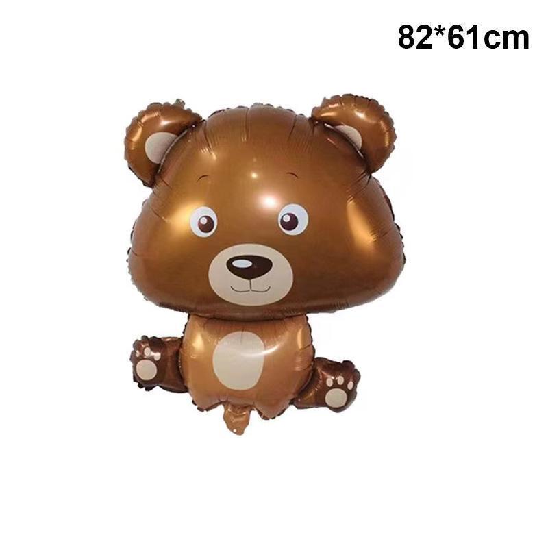 Safari Animals Happy Birthday Banner Pennant Foil Animal Balloons for Kids Jungle Safari Zoo Theme Party Decoration Supplies Toy