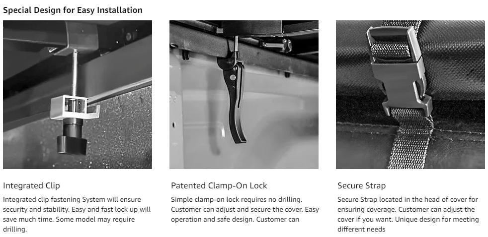 For 2002-2026 Dodge Ram 1500 2500 3500 Inclu. Classic & New Body Fleetside Soft Folding Tonneau Cover Truck Bed Cover without RamBox