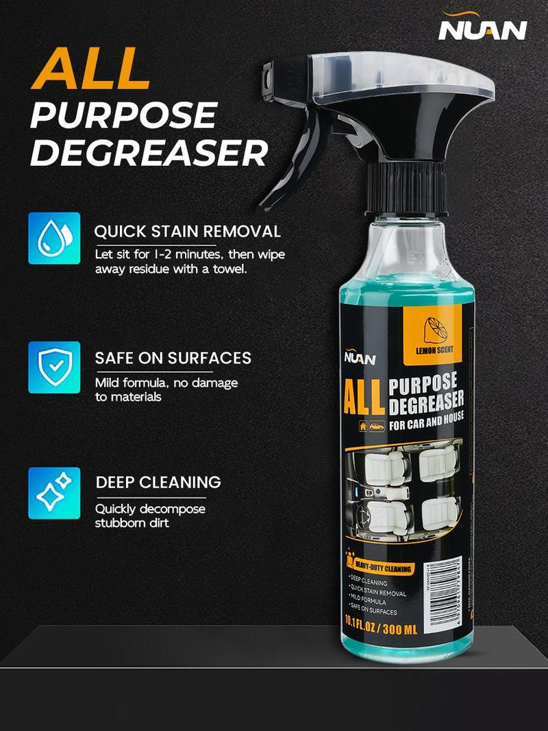 Nuan Heavy Duty Degreaser  Upgraded Car Foam Cleaner, Easy to Use & Material-Protecting, 2-in-1 Cleaning & Maintenance!NUAN heavy duty degreaser