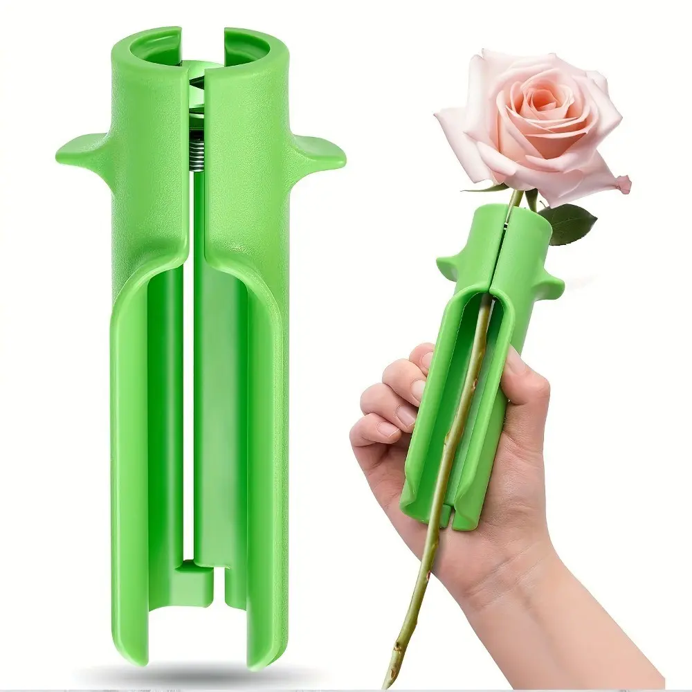 Rose Thorn Remover Tool, Rose Leaf Peeler, Flower Cleaner, 1pc Rose Thorn Removal Kit, Garden Gadget for Floral Care