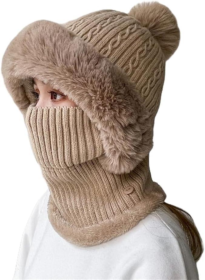 Windproof Balaclava for Men and Women, Cold Weather Face Mask, Ski Mask and Winter Hat for Outdoor Sports Protection