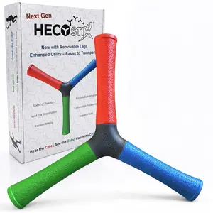 Hand-Eye Coordination Trainer (Red/Green/Blue) – Reaction Time & Reflex Tool with Removable Legs | Improves Agility, Focus, & Multisensory Skills | Sports, Fitness, & Fun | All Ages
