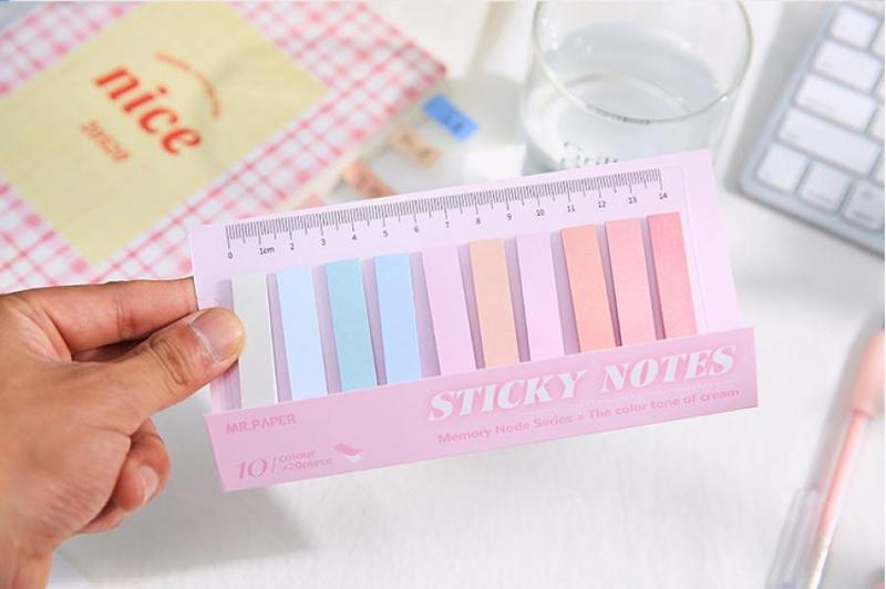 6 models 1200 index stickers Simple Morandi colour post it notes Gradient colour suitable for notebook reading marks