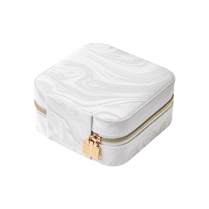 High-End Simple Portable Jewelry Box, Vintage Storage Box for Jewels, Rings, Necklaces, Earrings, Birthday Gift for Girlfriend, Lightweight Luxury