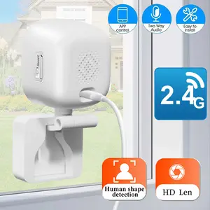 Indoor Security Camera, Two Way Audio Intercom Talk Function, Stable 2.4G WiFi Network Connection, TF Card Cloud Storage, For House Safety Check,Home Security Device