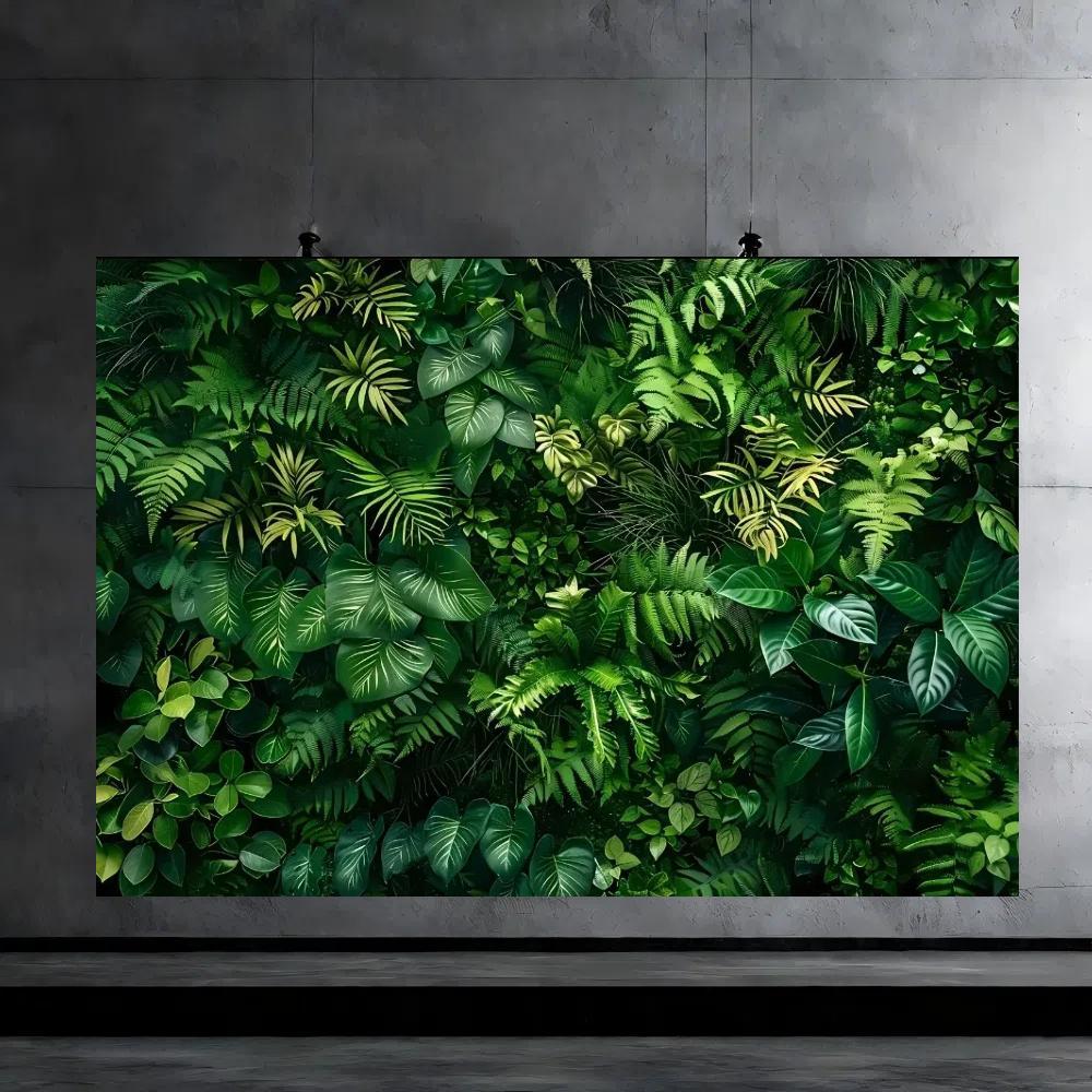 Artificial Plant Leaf Backdrop, Artificial Faux Greenery, 1 Count Lifelike Foliage Backdrop, Wall Painting Background, Studio Banner, Durable Polyester Backdrop