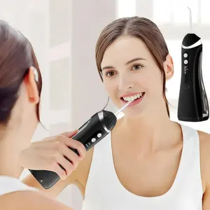 High voltage pulse oral floss irrigator, USB rechargeable electric teeth cleaner with three modes and four accessories, suitable for women and men's office, home, and travel oral care equipment, Christmas gift