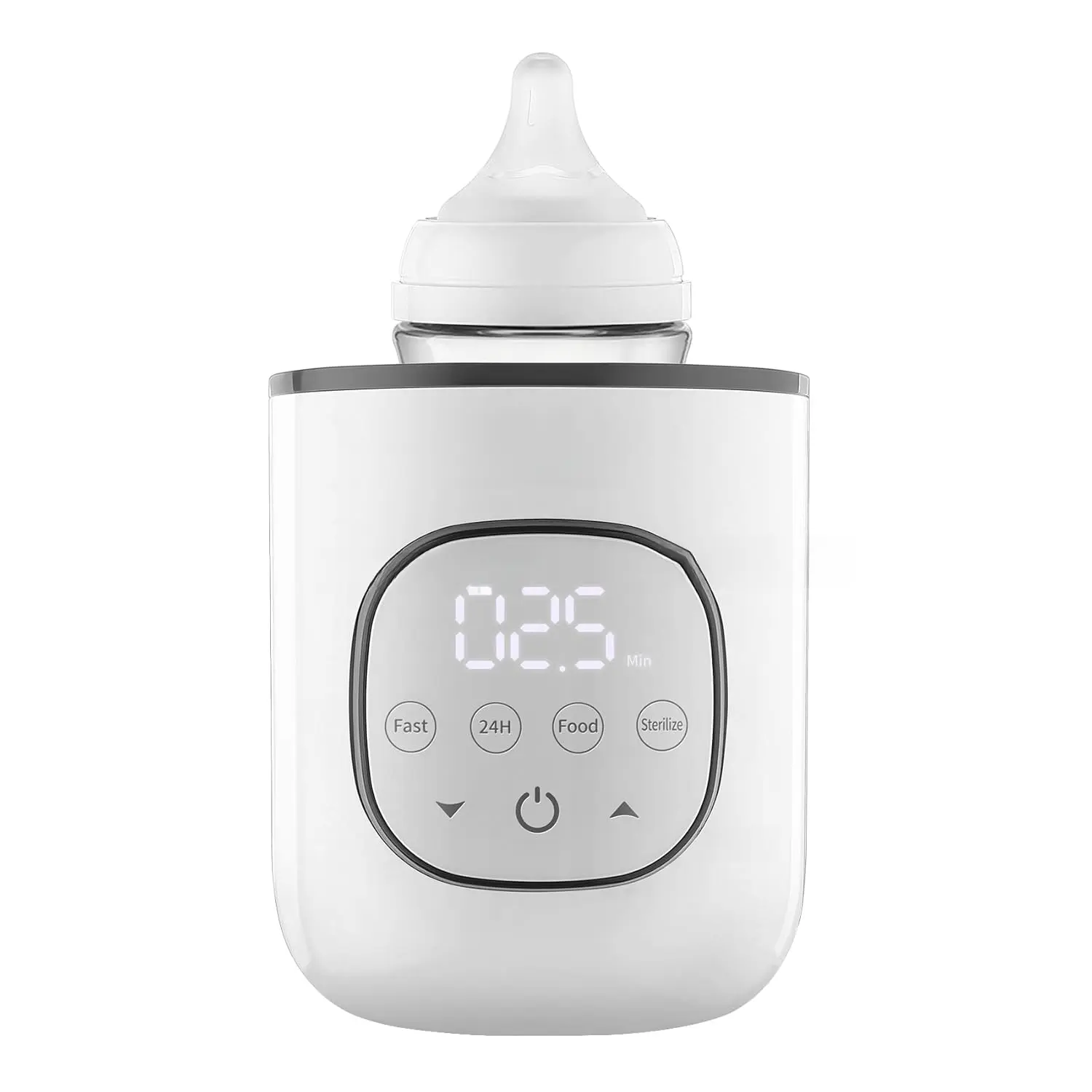Baby Bottle Warmer, 8-in-1 BPA-Free Fast Warmer with Digital Display, Timer Control, Accurate Temp Control for Breastmilk and Formula (Fits All Bottles)