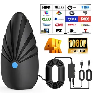 TV Antenna Indoor,Antenna for Smart TV for Long Range Reception and All Smart/Old TVs, HD Digital Antenna with Amplifier Signal Booster for Local Channels,Supports 4K 1080p