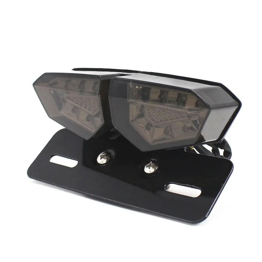 Universal Motorcycle LED Brake Tail Light, Turn Signal Light, 12V Retro Bobber/touring Bike, Durable Design, Easy Installation