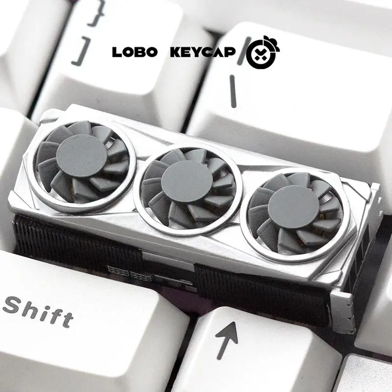 Lobo Keycap Graphics Card Keycap 2.25u Resin Custom Replaceable Single Keycap Decor For Mechanical Keyboard Game Enthusiast Gift